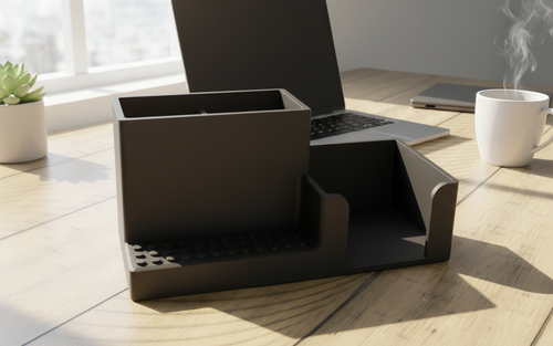 Black Brick-Compatible Desk Organizer